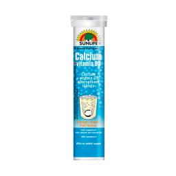 Calcio + Vitamina D3 Sunlife - Cont. 20 Tab. Efervescentes Sabor a Naranja Pomelo