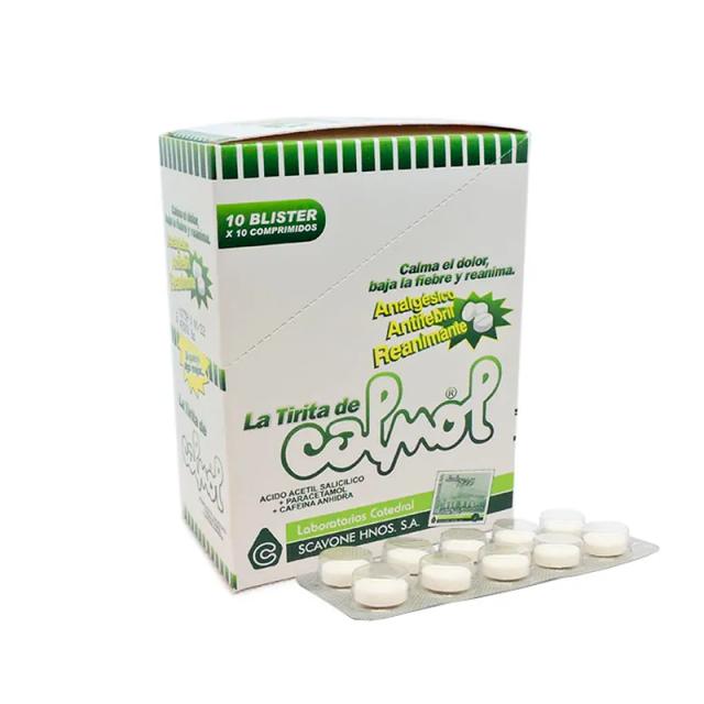 Image miniatura de Calmol-Acido-Acetil-Salicilico-Cont-10-blisters-de-10-comprimidos-49138.webp