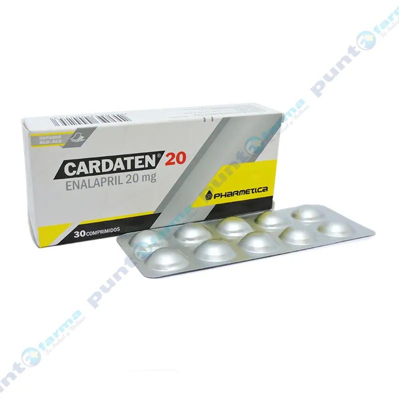Cardaten Enalapril Maleato 20 mg - Caja de 30 comprimidos