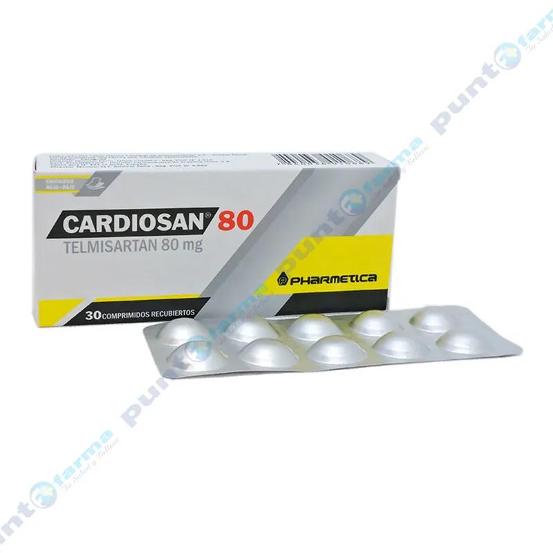 Cardiosan Telmisartan 80 mg - Caja de 30 comprimidos recubiertos