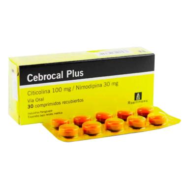 Cebrocal Plus Citicolina 100 mg - Caja 30 comprimidos recubiertos