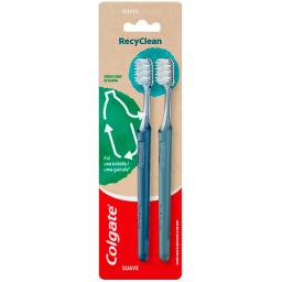 Cepillo De Dientes Colgate Recyclean - Cont. 2 Unidades