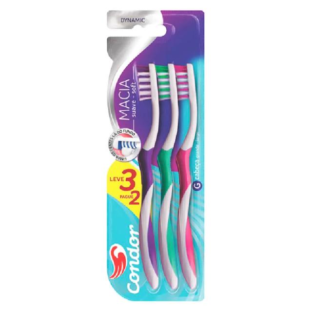 Image miniatura de Cepillo-Dental-Dynamic-Condor-3-unidades-41476.webp