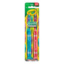 Cepillo de Dientes Suaves Gum Crayola Kids - 2 unidades