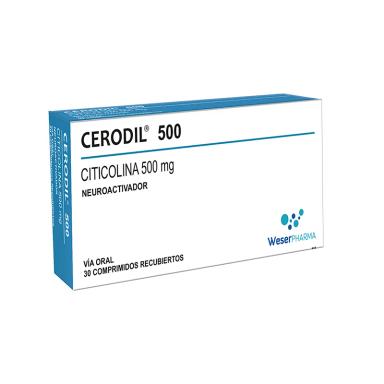 Cerodil 500 Citicolina 500 mg - Cont. 30 comprimidos recubiertos