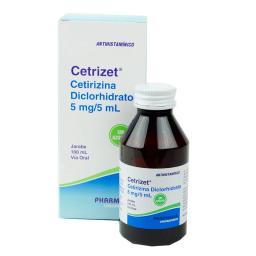 Cetrizet Cetirizina Diclorhidrato 5mg/ 5mL - Jarabe de 100 ml