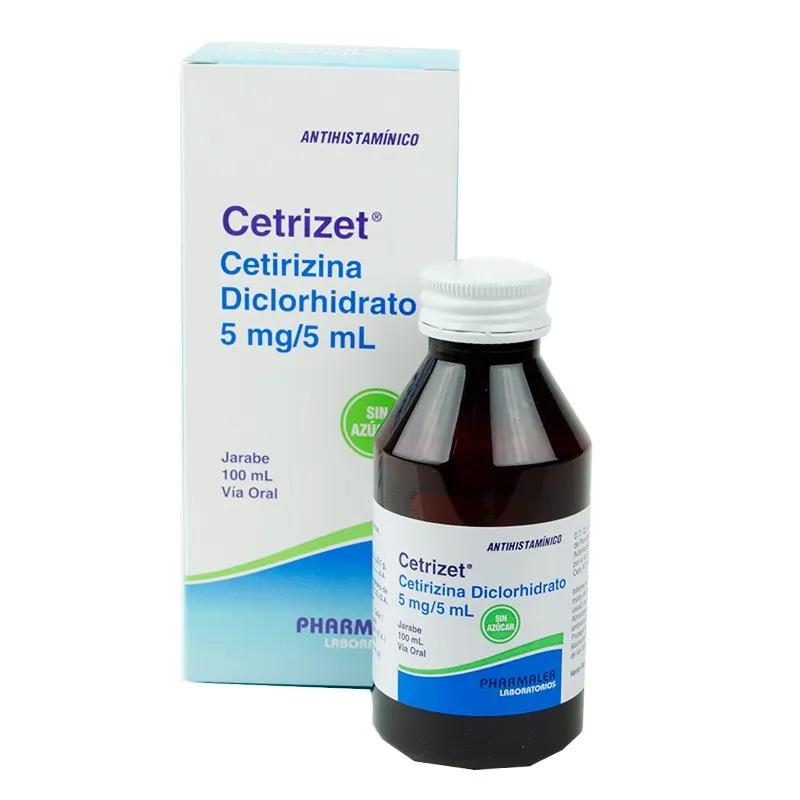 Cetrizet Cetirizina Dicrorhidrato 5mg/ 5mL - Jarabe de 100ml