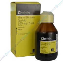 Cheltin Hierro Glicinato Quelato 150 mg/5mL - Cont. 120 mL