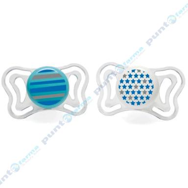Chupete Physio Light Azúl 6-16m Chicco - Cont 2 unidades