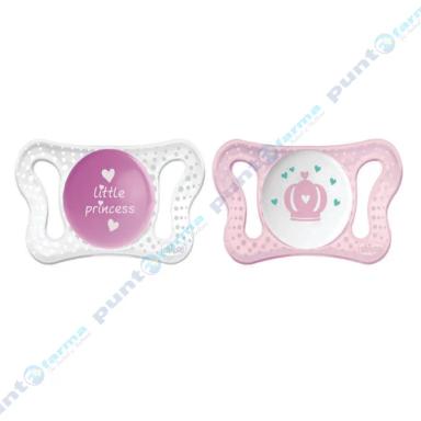 Chupete Physio Micro Rosa 0-2 Meses Chicco - Cont 2 unidades