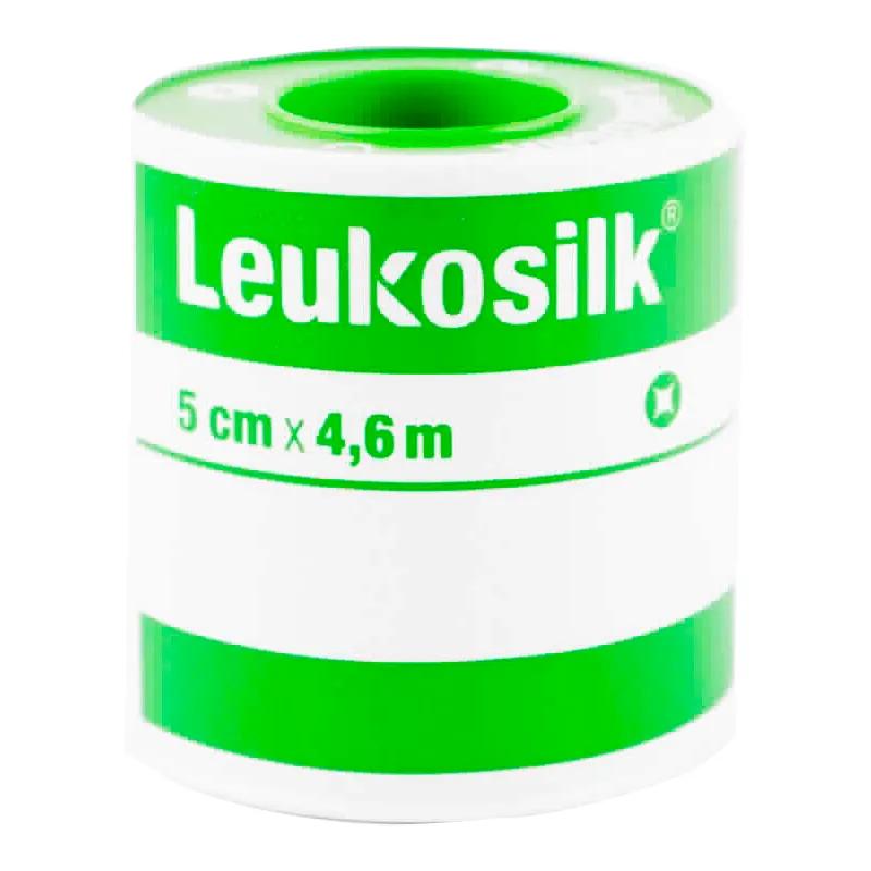 Cinta Adhesiva Quirúrgica Leukosilk 5 cm x 4,6 m  - Cont 1 unidad