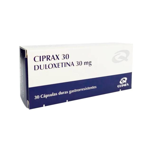 Image miniatura de Ciprax-Duloxetina-30-mg-Caja-de-30-capsulas-duras-gastrorresistentes-47206.webp