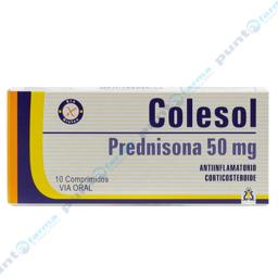 Colesol Prednisona 50mg - Caja de 10 comprimidos
