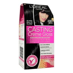 Coloración Casting Creme Gloss Sin Amoníaco - Loreal Paris - 200 Negro