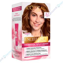 Coloración Excellence Creme Nro 6.7 Loréal Paris