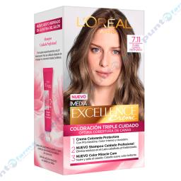 Coloración Excellence Creme Nro 7.11 Loréal Paris