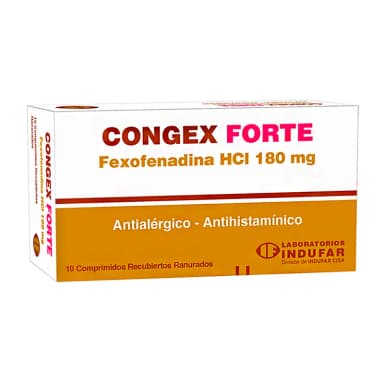 Congex Forte - Fexofenadina 180 mg - Caja de 10 comprimidos recubiertos
