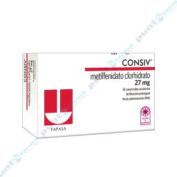 Consiv 27 mg Metilfenidato Clorhidrato - Caja de 30 comprimidos recubiertos