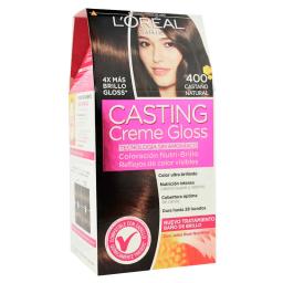 Crema Color Loreal Paris Casting Creme Gloss 400 Castaño Natural