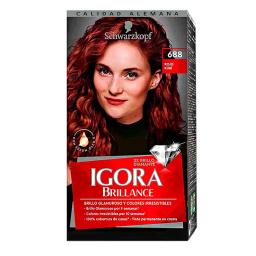 Crema Coloración Igora Brillance 688 Rojo Rubí