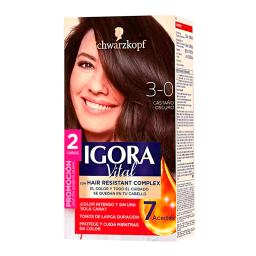 Crema Coloración Igora Vital 3-0 Castaño Oscuro