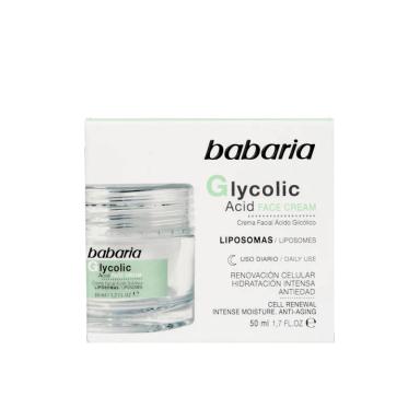 Crema Facial con Ácido Glicolico Babaria - 50mL