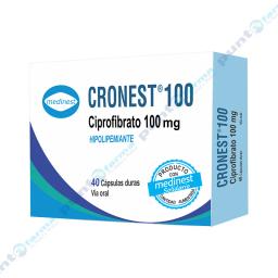 Cronest - Ciprofibrato 100 mg - Caja de 40 comprimidos