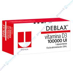 Deblax Vitamina D3 100.000 UI - Caja de 1 Cápsula Blanda