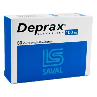 Deprax Sertralina 100mg - Caja de 30 comprimidos