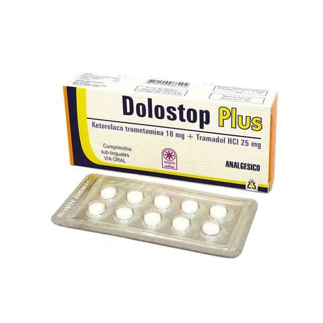 Image miniatura de Dolostop-Plus-Ketorolaco-Trometamina-10-mg-Tramadol-HCI-25-mg-Cont-20-comprimidos-sublinguales-51873.webp