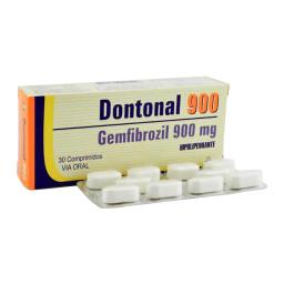 Dontonal 900 Gemfibrozil 900mg - Caja de 30 comprimidos