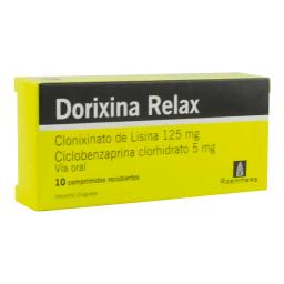 Dorixina Relax Clonixinato de Lisina 125 mg - Caja de 10 comprimidos recubiertos