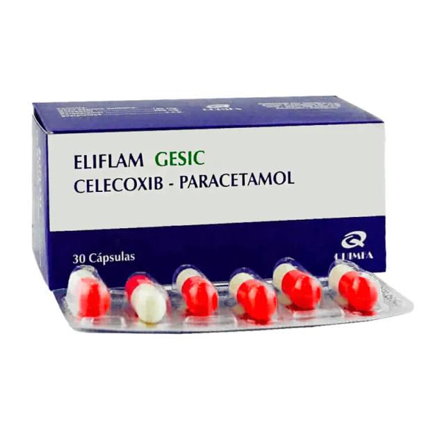Image miniatura de Eliflam-Gesic-Celecoxib-Paracetamol-Cont-30-Capsulas--42658.webp