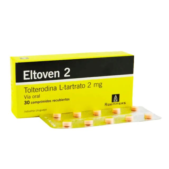 Image miniatura de Eltoven-2-Tolterodina-Ltartrato-2-mg-Caja-de-30-comprimidos-recubiertos-42588.webp