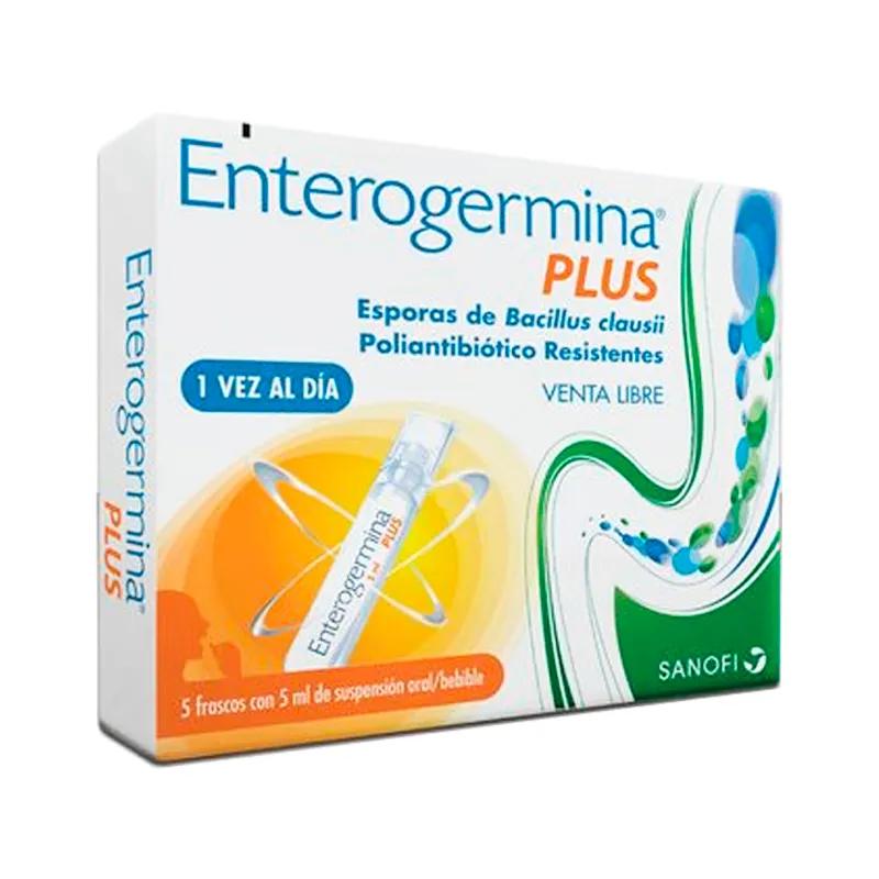 Enterogermina Plus Esporas de Bacillus Claussi Suspensión Oral - 5 Frascos de 5ml