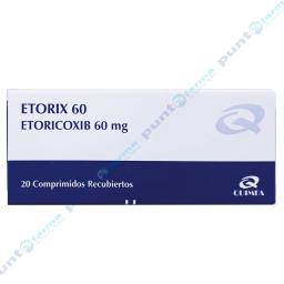 Etorix Etoricoxib 60 Mg - Caja de 20 comprimidos recubiertos