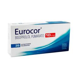 Eurocor Bisoprolol Fumarato 10mg - Contenido de 35 comprimidos recubiertos