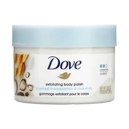 Exfoliante Corporal Macadamia y Leche de Arroz Dove - Cont.298 g