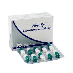 Fibrolip Ciprofibrato 100mg - Cont. 30 cápsulas