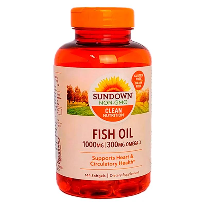 Fish Oil 1000 mg Sundown - Frasco de 120 Comprimidos