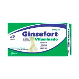 Ginsefort Vitaminado - Cont. 30 cápsulas
