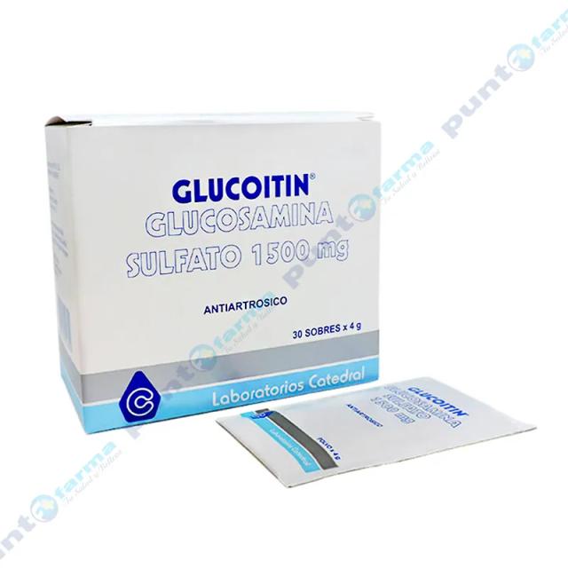 Image miniatura de Glucoitin-Glucosamina-Sulfato-1-500-mg-Cont-30-sobres-de-4-g-36127.webp