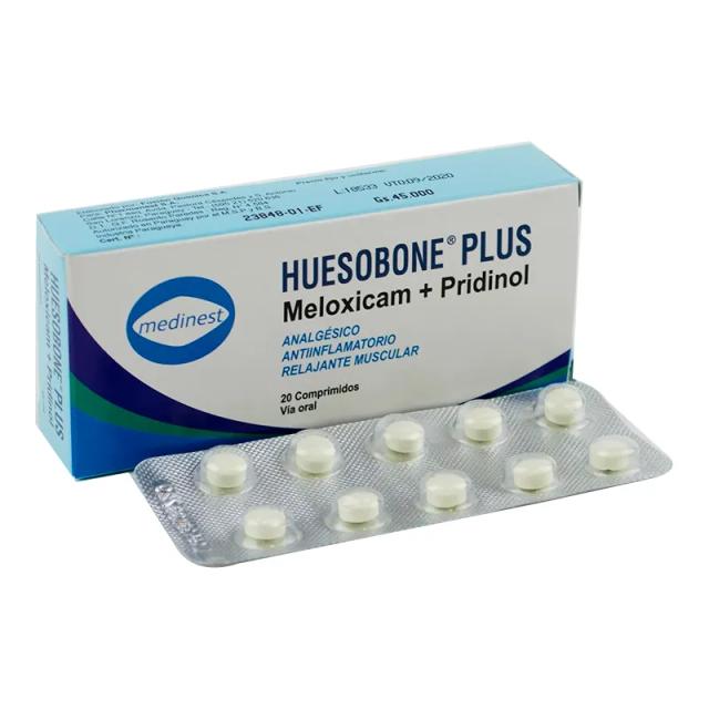 Image miniatura de HUESOBONE-PLUS-meloxicam-pridinol-Caja-de-20-comprimidos-48434.webp