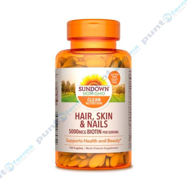 Image miniatura de Hair-Skin-y-Nails-5000-mcg-Biotin-Per-Serving-Sundown-Naturals-Frasco-de-120-capsulas-38795.webp