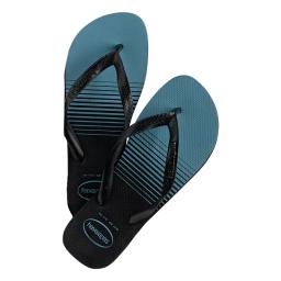 Havaianas Basic Negro Azul Nautico- Calce 39-40