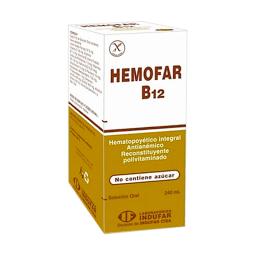 Hemofar B12
- Contenido de 240 mL Jarabe