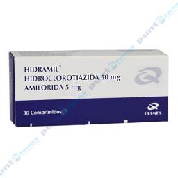 Hidramil Hidroclorotiazida 50mg Amilorida 5mg - Cont. 30 Comprimidos.