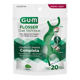 Hilo Dental Dual Technique Flossers Gum - Cont 20 unidades