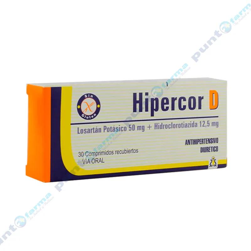 Hipercor D Losartán Potásico 5 mg - Caja de 30 comprimidos