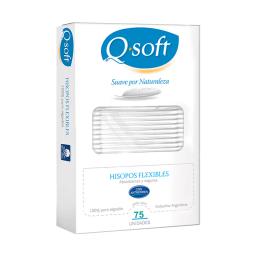 Hisopos Flexibles con Antigermen Qsoft - cont 75 unidades